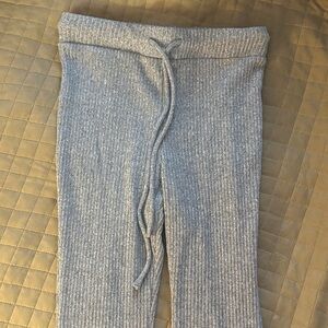 No Boundaries Gray sweater knit flare bottom pants